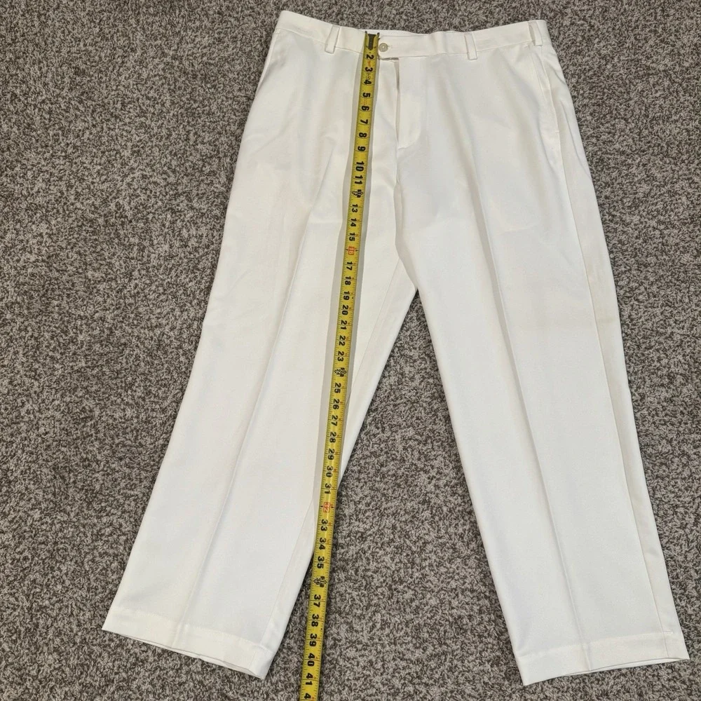 IZOD Golf Pants Cool FX Moisture Wicking Glove Pocket White 38x30 - Picture 2 of 6